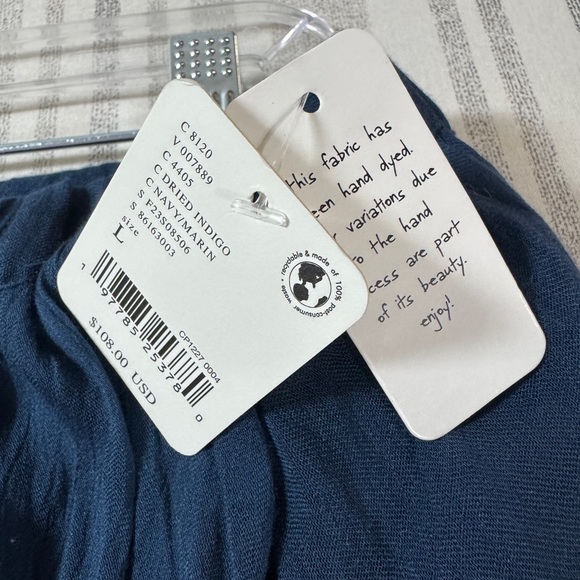 Free People Elegant Clover Navy Blue Maxi Skirt - Picture 10 of 14